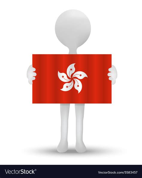 Flag of hong kong sar china Royalty Free Vector Image