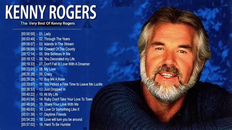 Kenny Rogers Greatest Hits - Kenny Rogers Best Country Song Of All Time ... | Country songs ...