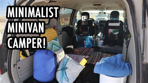 A Truly Minimalist No-Build Minivan Camper! (Complete Tour)