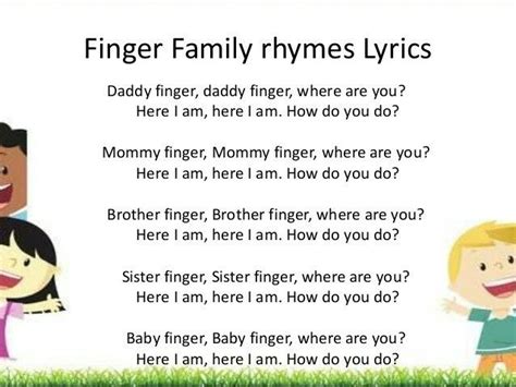 Pin de Catheryn en Canciones Infantiles | Canciones infantiles, Finger family, Canciones