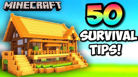 50 EASY Minecraft SURVIVAL TIPS! Ultimate Guide 2019 - How To Tube how ...