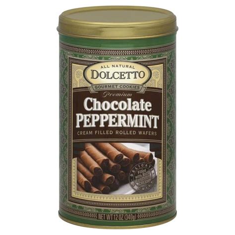 Dolcetto Rolled Wafers, Cream Filled, Premium, Chocolate Peppermint (12 oz) from CVS Pharmacy ...