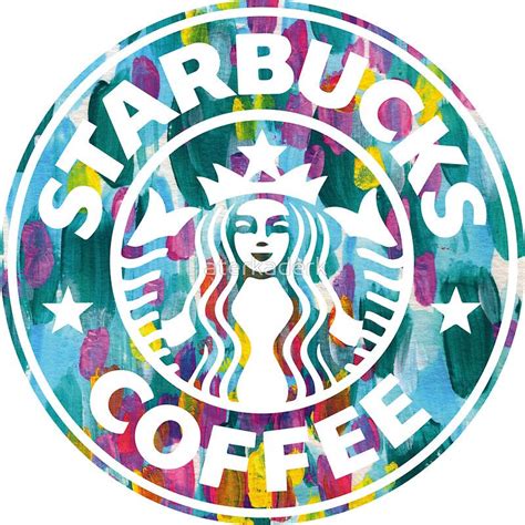 Painted Starbucks Logo by aterkaderk | ステッカー, ステッカーデザイン, スターバックスのロゴ