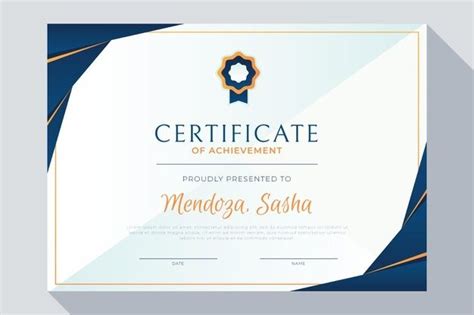 Premium Vector | Elegant certificate template | Free certificate templates, Certificate ...