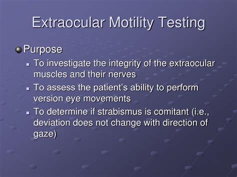 PPT - Extraocular Motility PowerPoint Presentation, free download - ID:442585