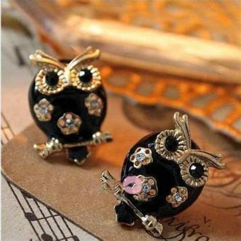 Cute Vintage Style Owl Earrings on Luulla