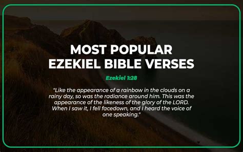 Top 25 Most Popular Ezekiel Bible Verses - Scripture Savvy