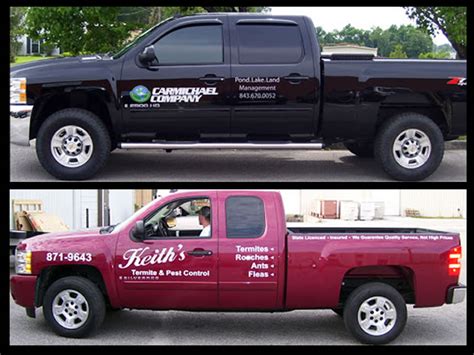 Custom Truck Lettering, Vinyl Truck Graphics Truck Signs