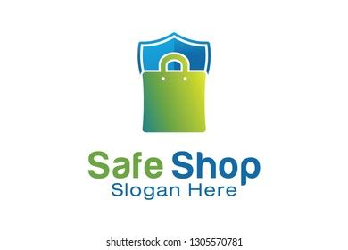 Safe Shop Logo Design Template Stock Vector (Royalty Free) 1305570781 | Shutterstock