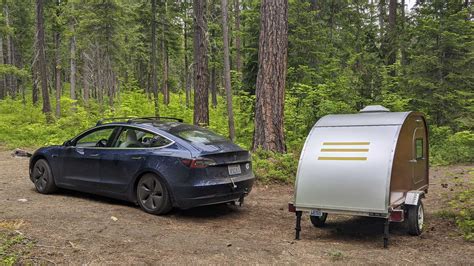 Tesla Model 3 Long Range AWD: Towing A Teardrop Camper