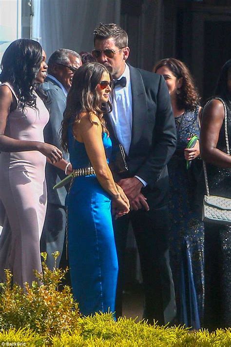 Aaron Rodgers pecks girlfriend Danica Patrick on the head at wedding in ...