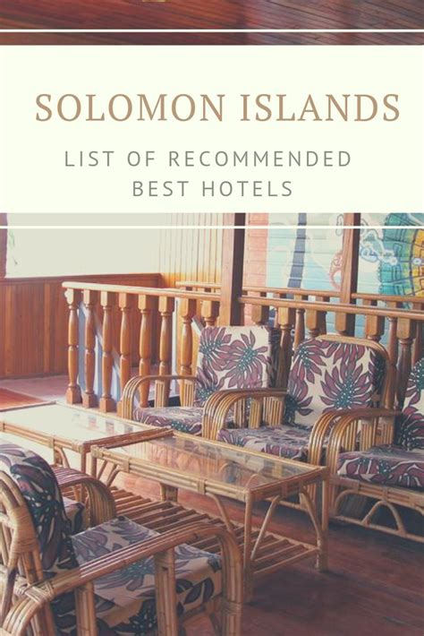 Recommended Best Hotels in Solomon Islands. | Best hotels, Hotel, Solomon islands