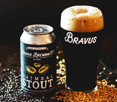 Bravus Non-Alcoholic Oatmeal Stout Craft Beer