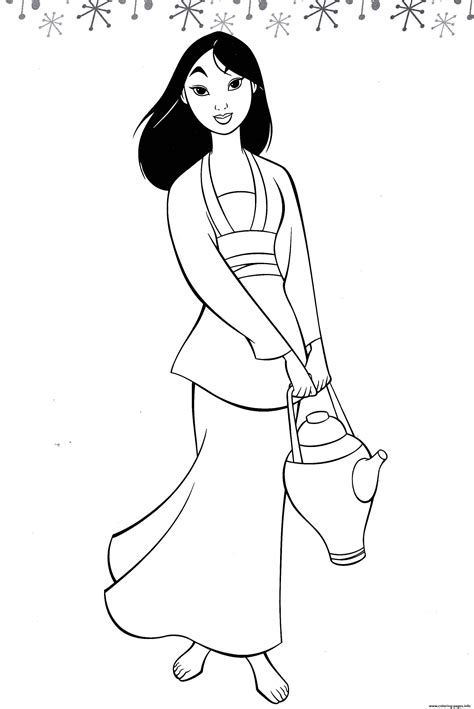 Disney Princess Mulan Coloring Pages Coloriage Mulan Coloriages | The Best Porn Website