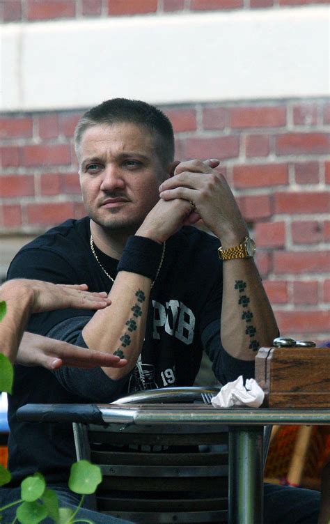 jeremy renner tattoo sleeve - Chante Fisk