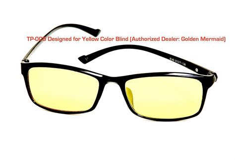 TP009 Yellow Color Blind Glasses Tritanomaly Tritanopia - Sunglasses ...