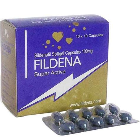 Buy Fildena Super Active 100mg - Sildenafil Soft Capsule for Sale