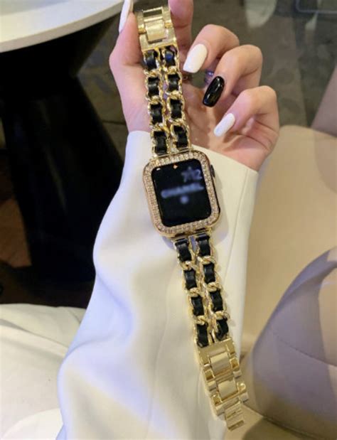 Gold Apple Watch Band Chain Luxury Iwatch Band 38mm 40mm - Etsy