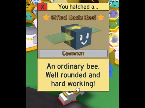 Getting gifted basic bee in Bee Swarm Simulator - YouTube