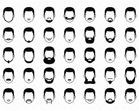 Men S Beard Svg Facial Hair Png Dxf Clipart Eps Vector By | The Best Porn Website
