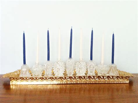 Handmade Hanukkah: DIY Crystal Menorah - The Brass Paperclip Project