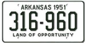 Arkansas License Plates - License Plates HistoryLicense Plates History