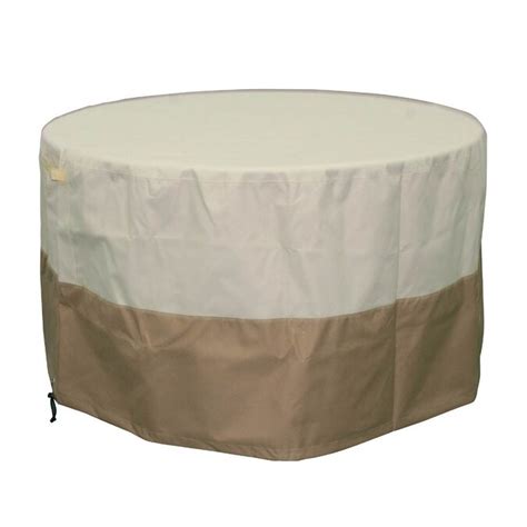 Garden Treasures 44-in Beige-Khaki Round Firepit Cover in the Fire Pit Covers department at ...