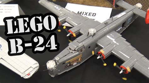 LEGO B-24 Liberator WWII Airplane | World War Brick 2017 - YouTube