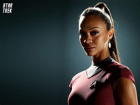 HD wallpaper: Zoe Saldana as Uhura in Star Trek | Wallpaper Flare