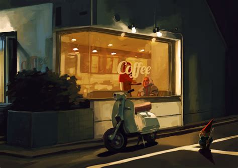 The Night Cafe by tohdraws on DeviantArt