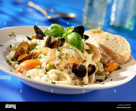 ITALIAN SEAFOOD RISOTTO Stock Photo - Alamy