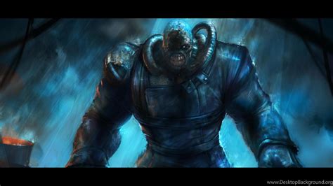 Wallpaper: Nemesis, Movie, Zombie, Resident Evil, Blue, Horrible ... Desktop Background