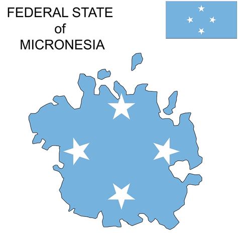 Federal States of Micronesia Flag Map and Meaning | Mappr