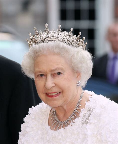 Queen Elizabeth II wearing The Girls of Great Britain and Ireland Tiara ...