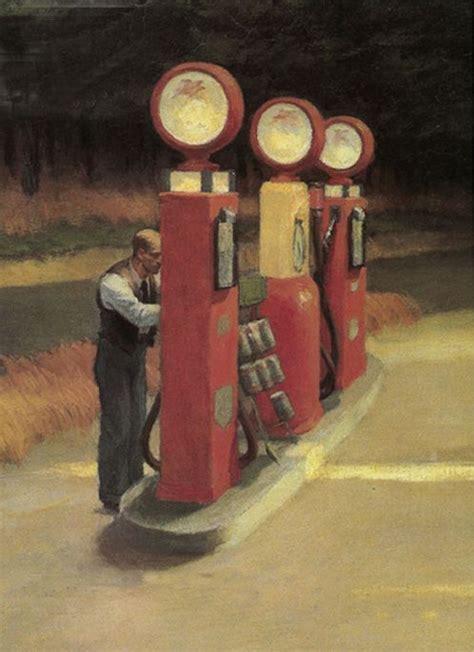 MONKEASTMAN - Edward Hopper, Gas, 1940 | Edward hopper, Old gas ...