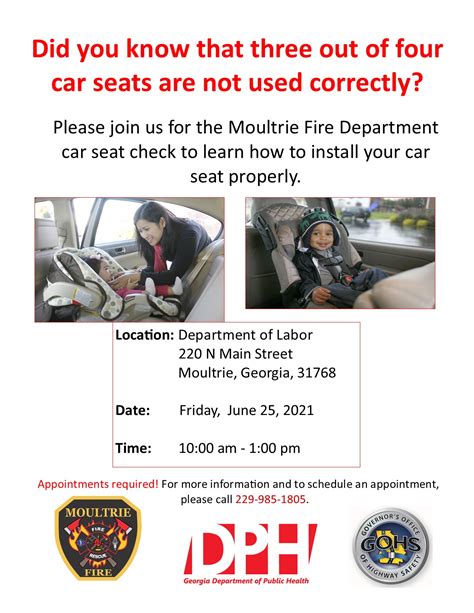 City of Moultrie » Car Seat Safety Check