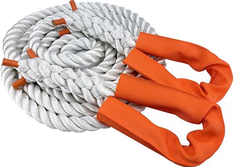 RopeServices UK NYLON KINETIC 12 TONNE RECOVERY TOW ROPE 4x4-4.5 METRE X 28MM: Amazon.co.uk ...