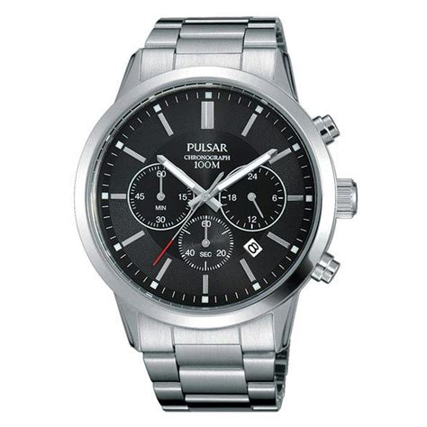 Pulsar - Pulsar Men's Chronograph Quartz 100m Stainless Steel Watch PT3791X - Walmart.com ...