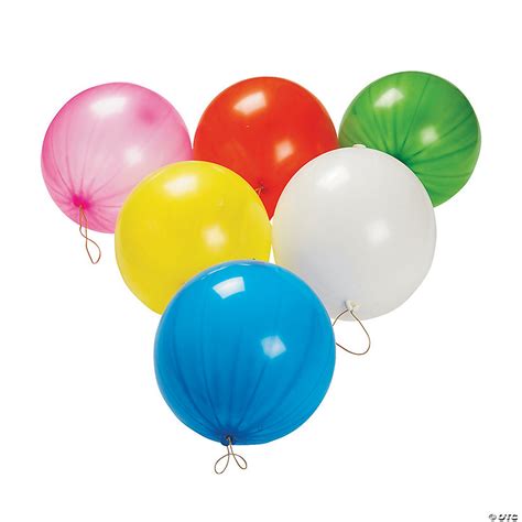 Bright Latex Punch Ball Balloon Assortment | Oriental Trading