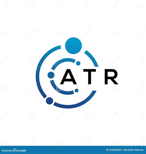 ATR Letter Logo Design On Black Background. ATR Creative Initials Letter Logo Concept. ATR ...