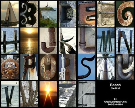 Beach Themed Letters Alphabet Photography Letters, Letter Photography ...