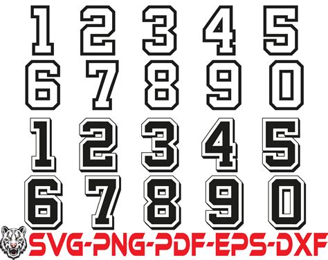 Sport Numbers Svg, Sport Numbers Bundle, Sport Numbers Bundle Svg , Sport Numbers Png, Sport ...