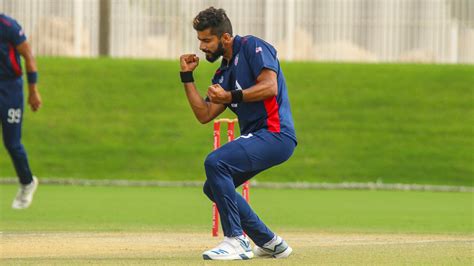 USA Cricket: Ali Khan’s four-for helps USA to fifth straight win in UAE ...