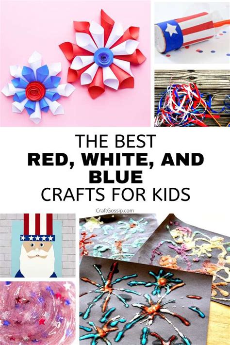 4th of July Red, White And Blue Crafts For Kids – Craft Gossip