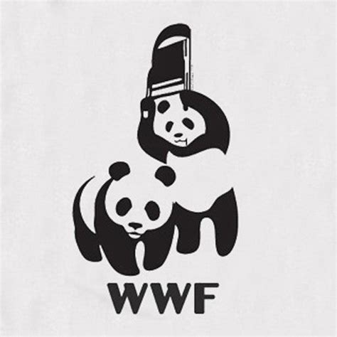 WWF Panda White Tee – DirtyRagz