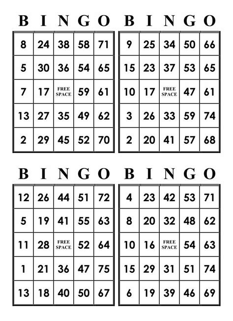 Bingo Cards To Print, Custom Bingo Cards, Free Printable Bingo Cards, Bingo Card Template, Free ...