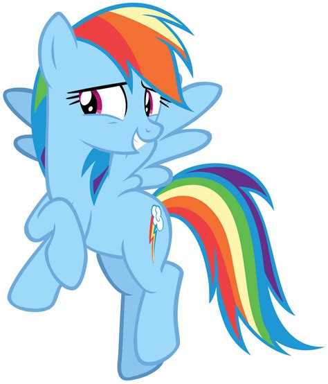 Rainbow Dash Smiling Embarrassed by AndoAnimalia on DeviantArt