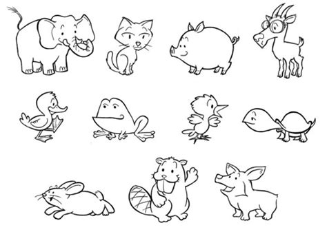 baby animals | 11 baby animals drawn for a friend's daughter… | Larry ...