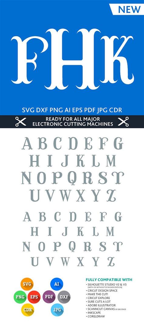Pin on Monogram Alphabets