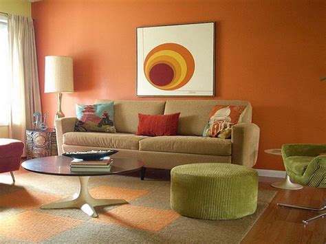 How to Decorate a Modern Orange Living Room | Paint colors for living room, Living room colors ...